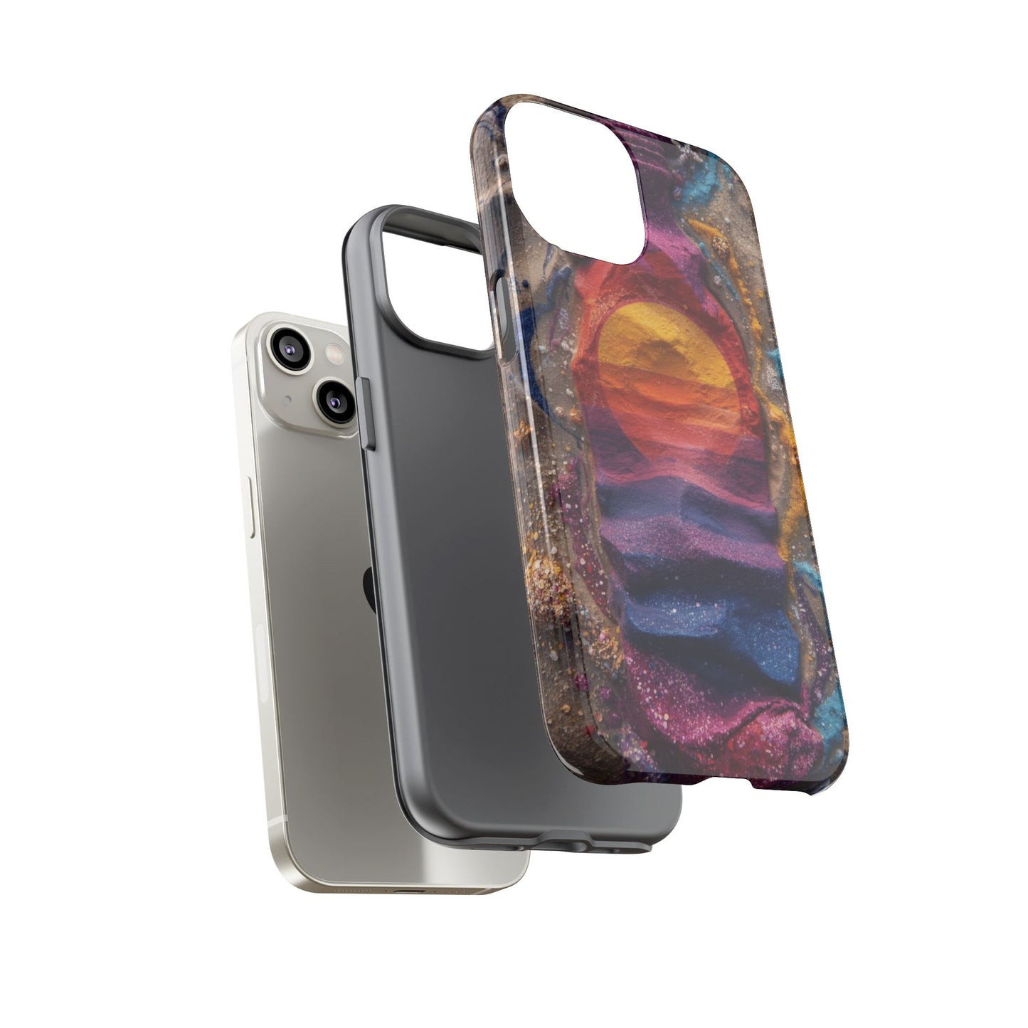 Phone Case — Colorful Sand Art Sunset Tough Protective Case