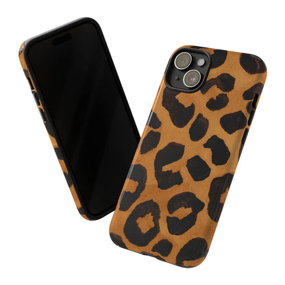 Leopard Print Tough Phone Case — Protective Animal Print iPhone Case