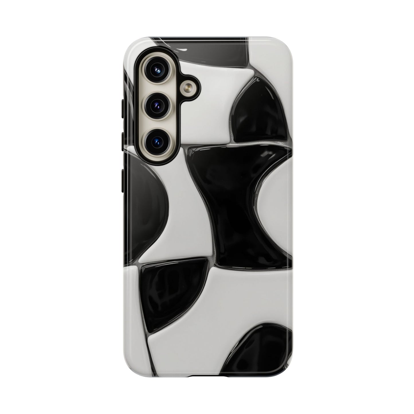 Black & White Abstract Pattern Tough Phone Case