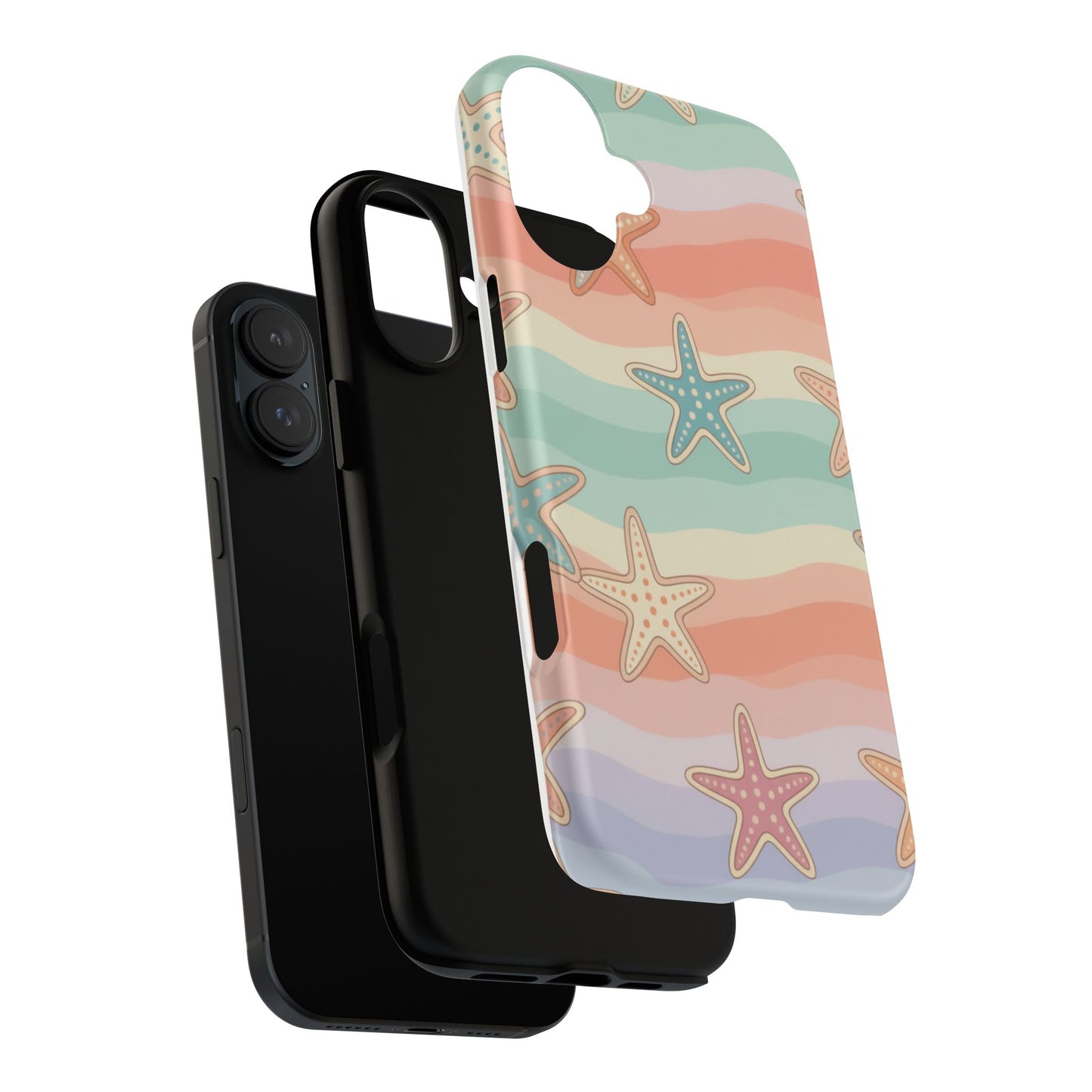 Starfish Wave Tough Phone Case — Pastel Beach Protective Cover
