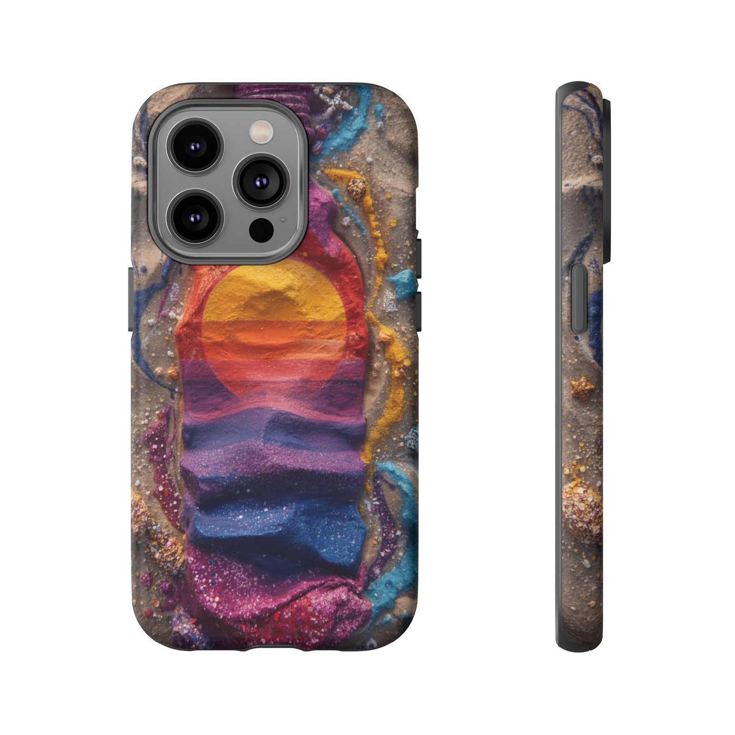 Phone Case — Colorful Sand Art Sunset Tough Protective Case