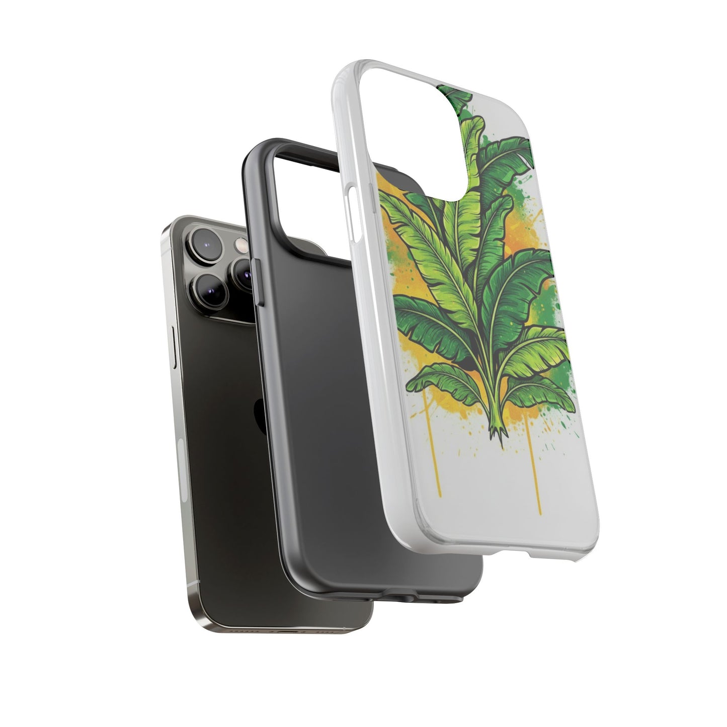 Tropical Banana Leaf Phone Case — Vibrant Green Plant Protector
