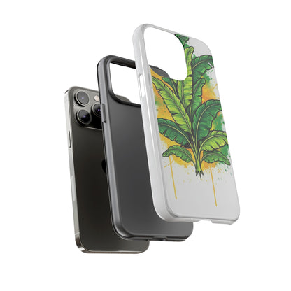 Tropical Banana Leaf Phone Case — Vibrant Green Plant Protector