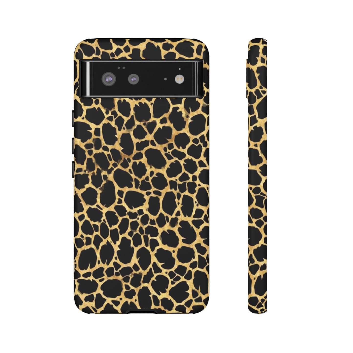 Giraffe Print Tough Phone Case — Durable Leopard-Style Protective Cover