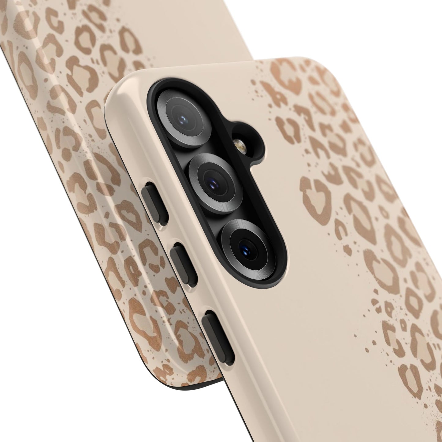 Phone Case – Beige Leopard Print Protective Cover