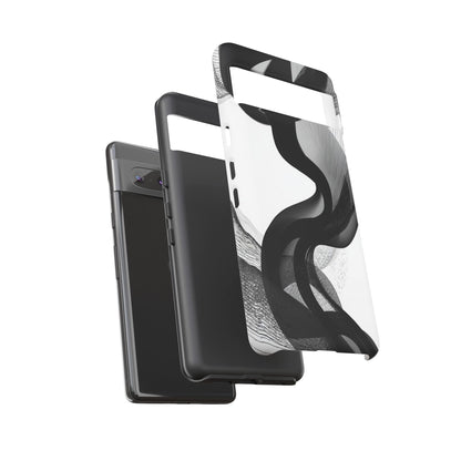 Phone Case — Monochrome Abstract Protective Cover