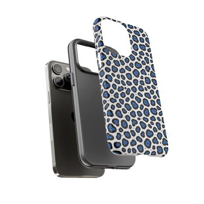 Blue Leopard Print Phone Case – Tough Protective Cover