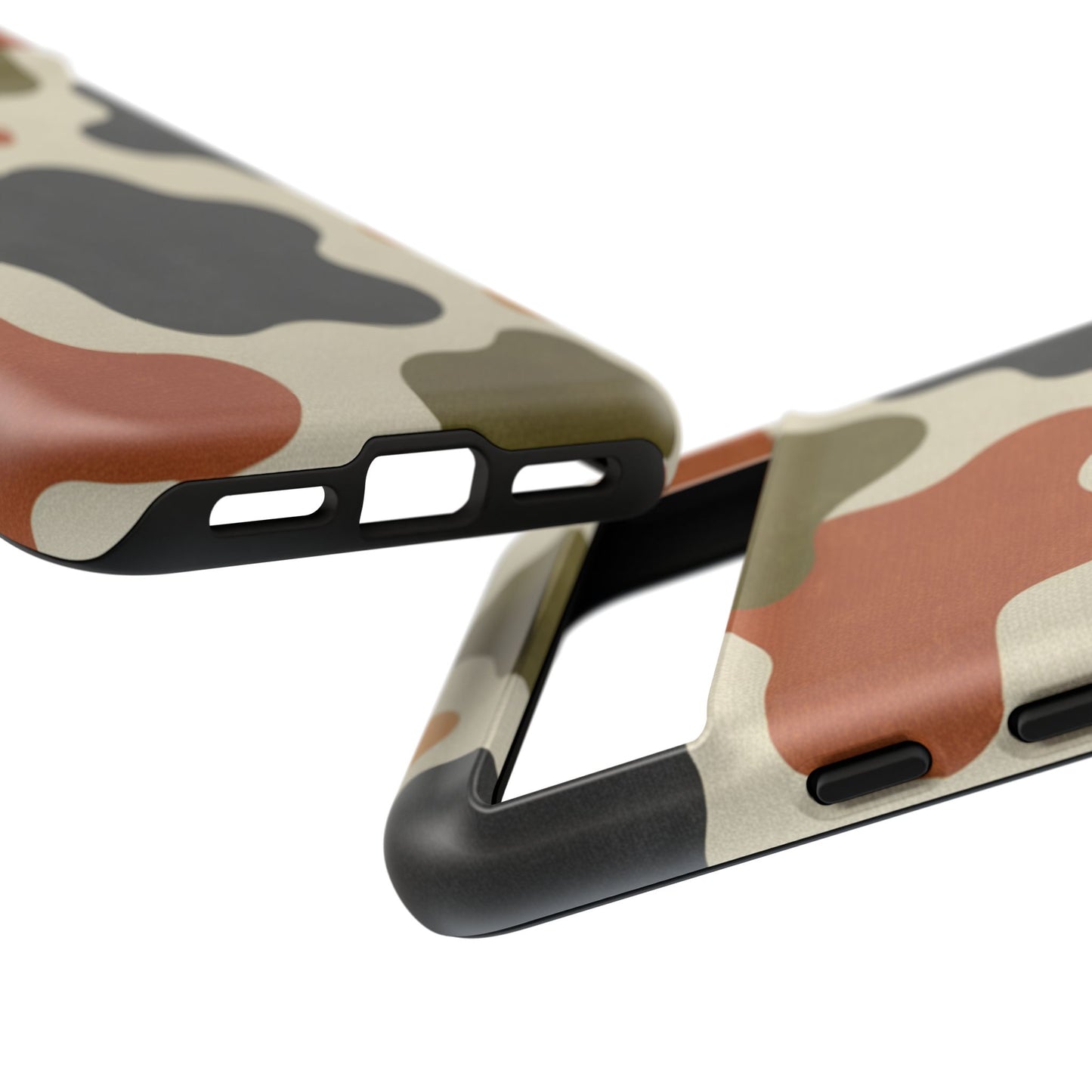 Retro Abstract Camouflage Phone Case — Earth Tone Tough Case