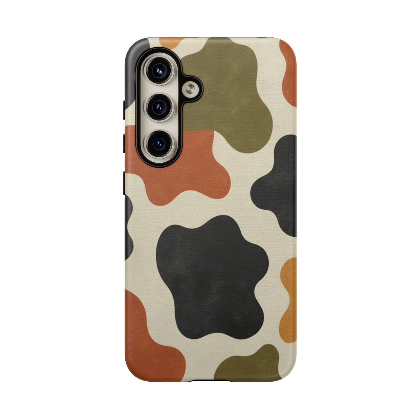 Retro Abstract Camouflage Phone Case — Earth Tone Tough Case