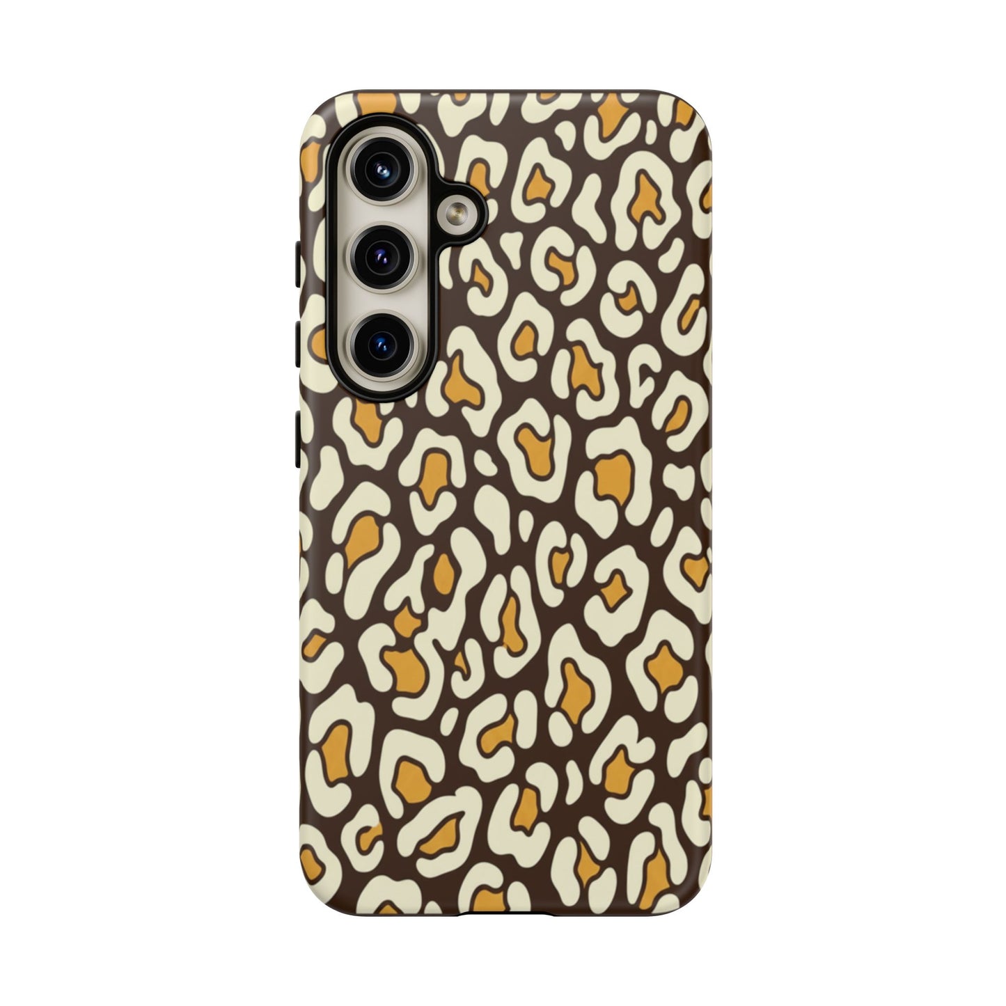 Leopard Print Tough Phone Case — Durable Protective iPhone Cover