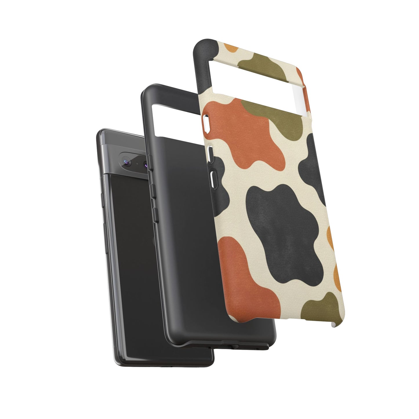 Retro Abstract Camouflage Phone Case — Earth Tone Tough Case