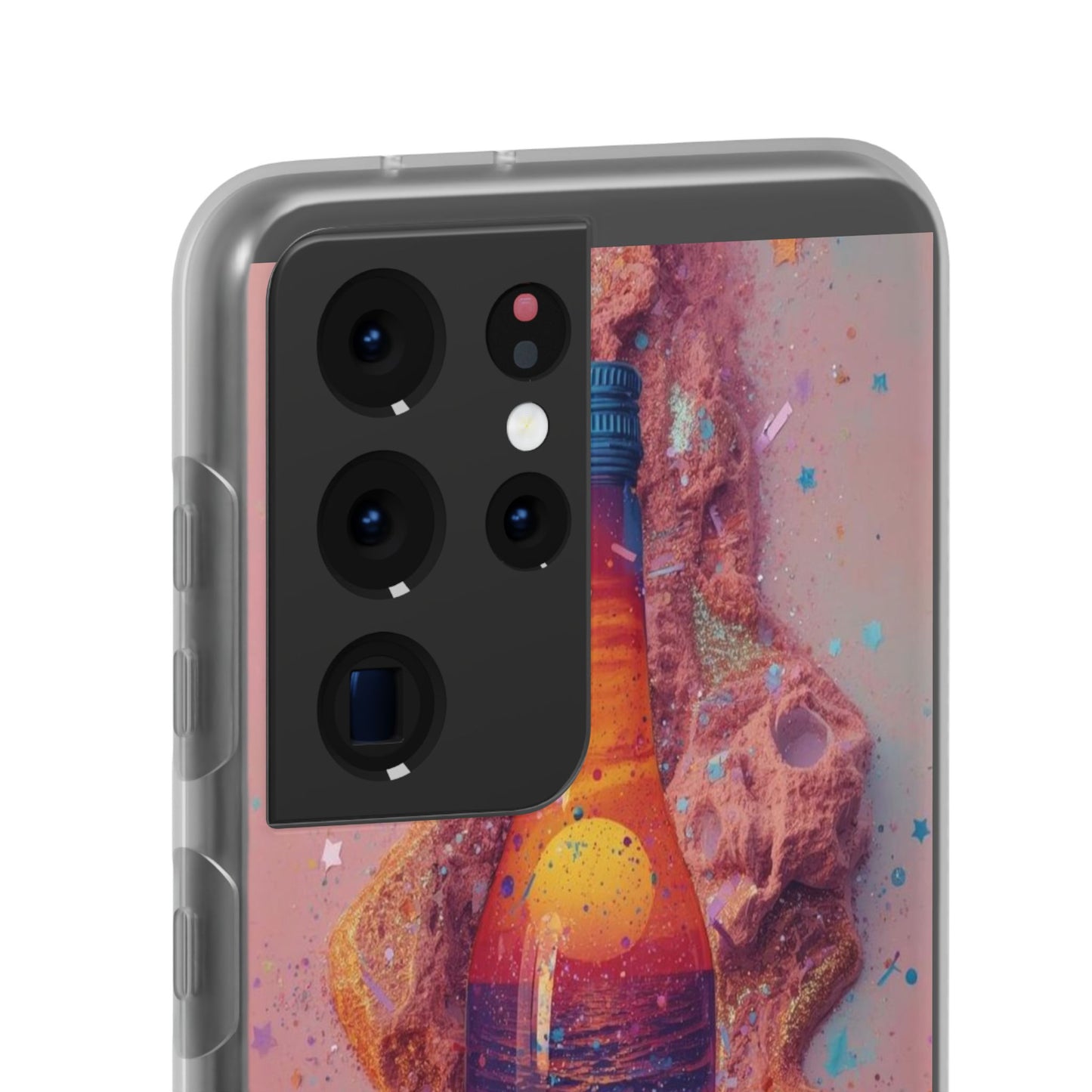 Phone Case — Surreal Sunset Bottle Art Flexible Protective Cover