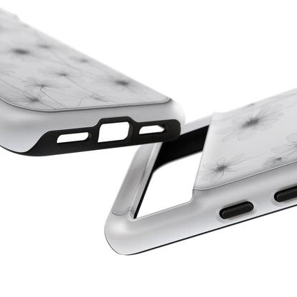 Tough Case — Black & White Floral Tough Phone Case