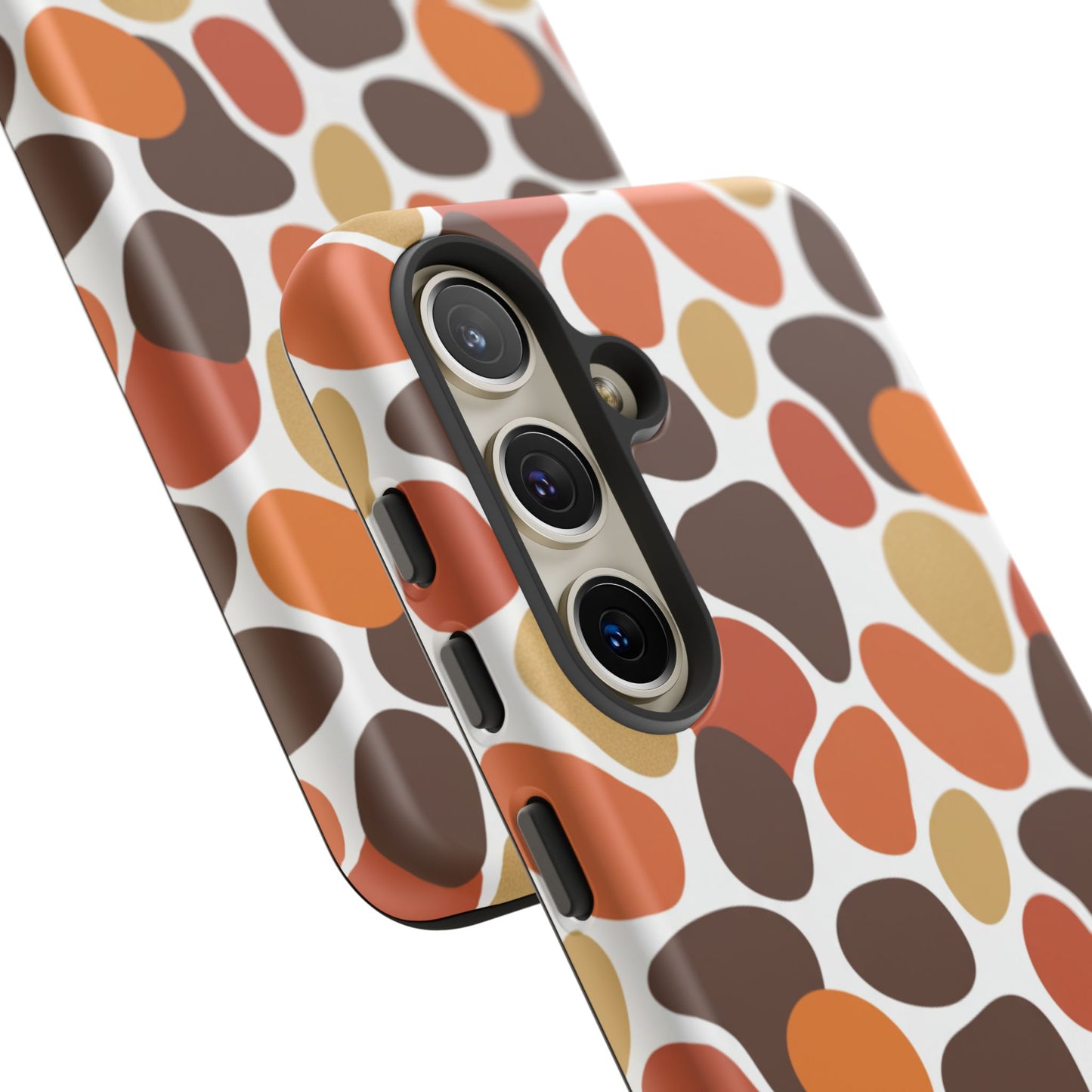 Phone Case — Retro Pebble Pattern in Warm Autumn Colors