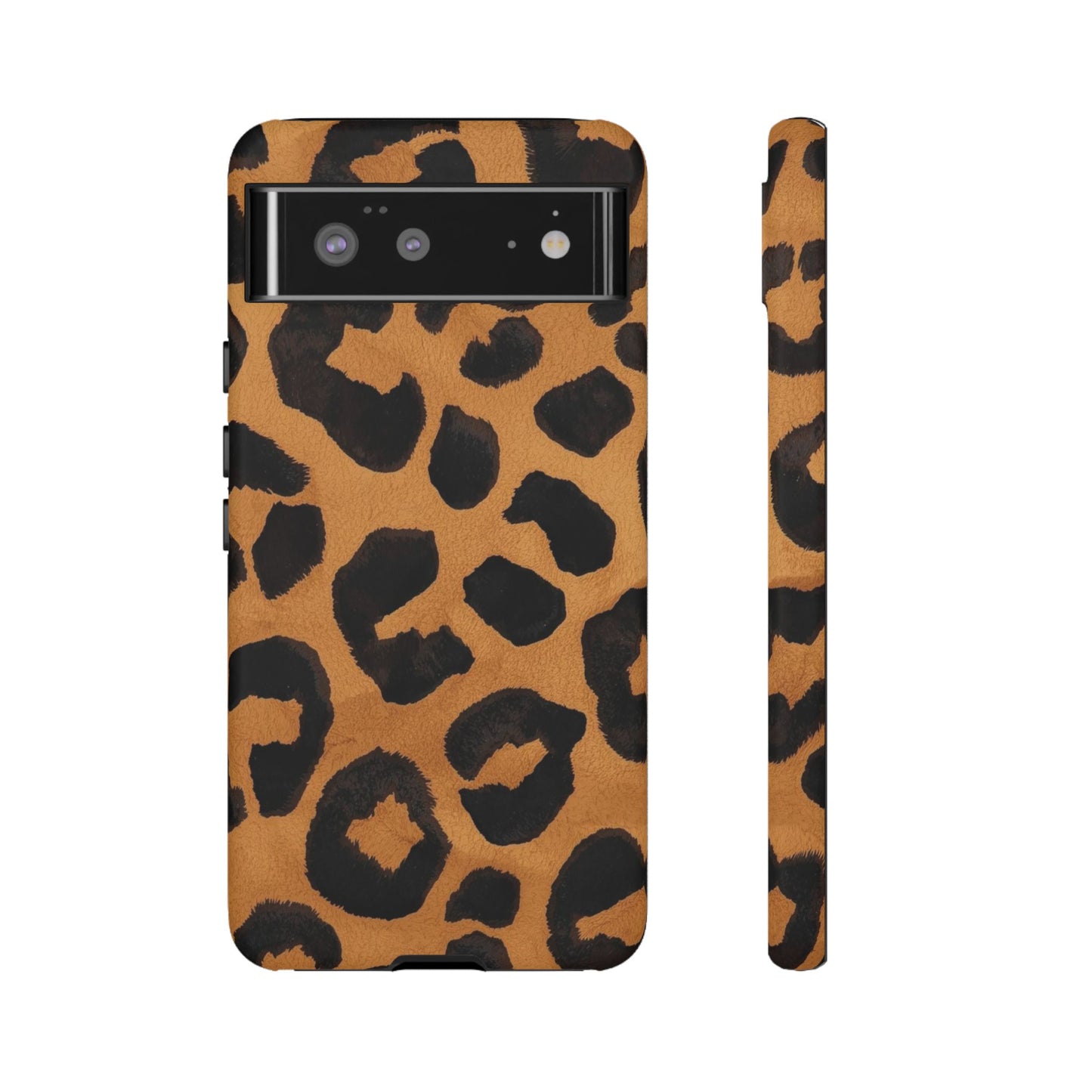 Leopard Print Tough Phone Case — Protective Animal Print iPhone Case