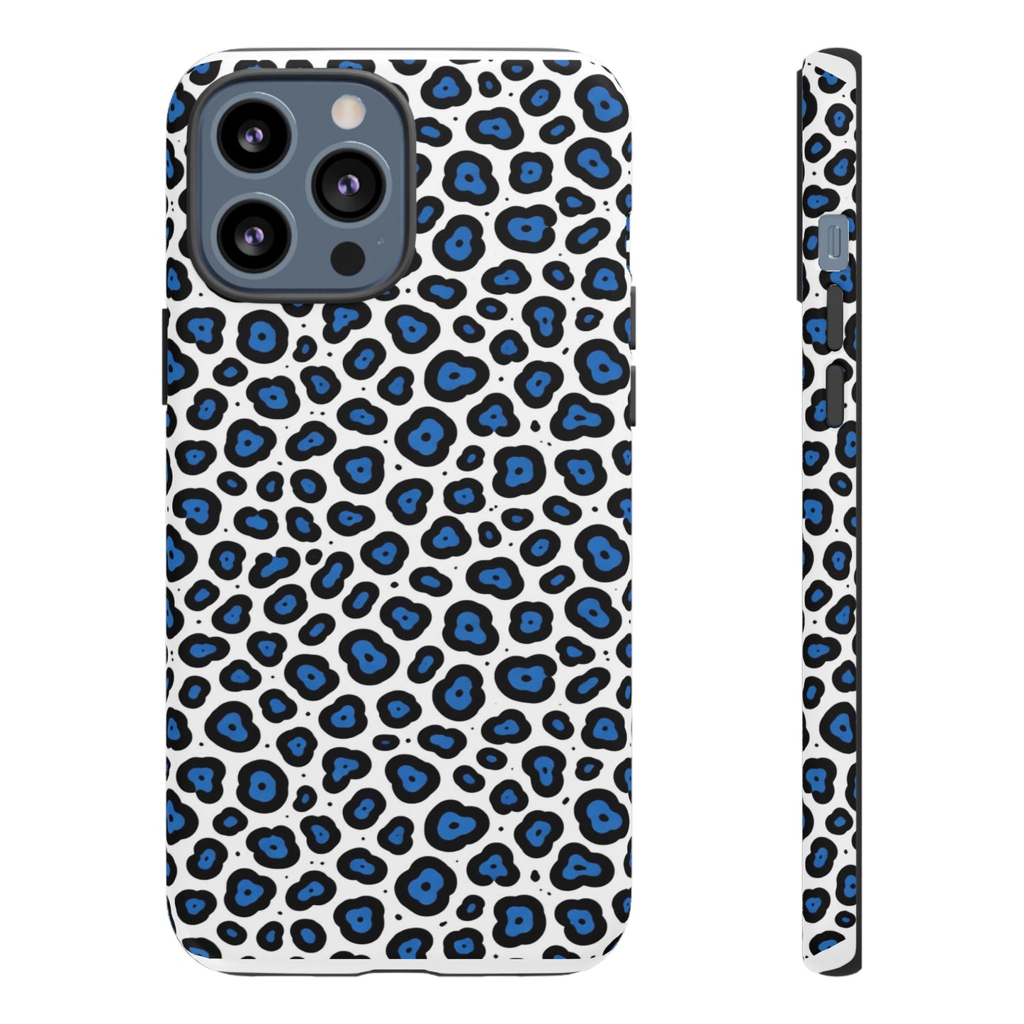 Blue Leopard Print Phone Case – Tough Protective Cover