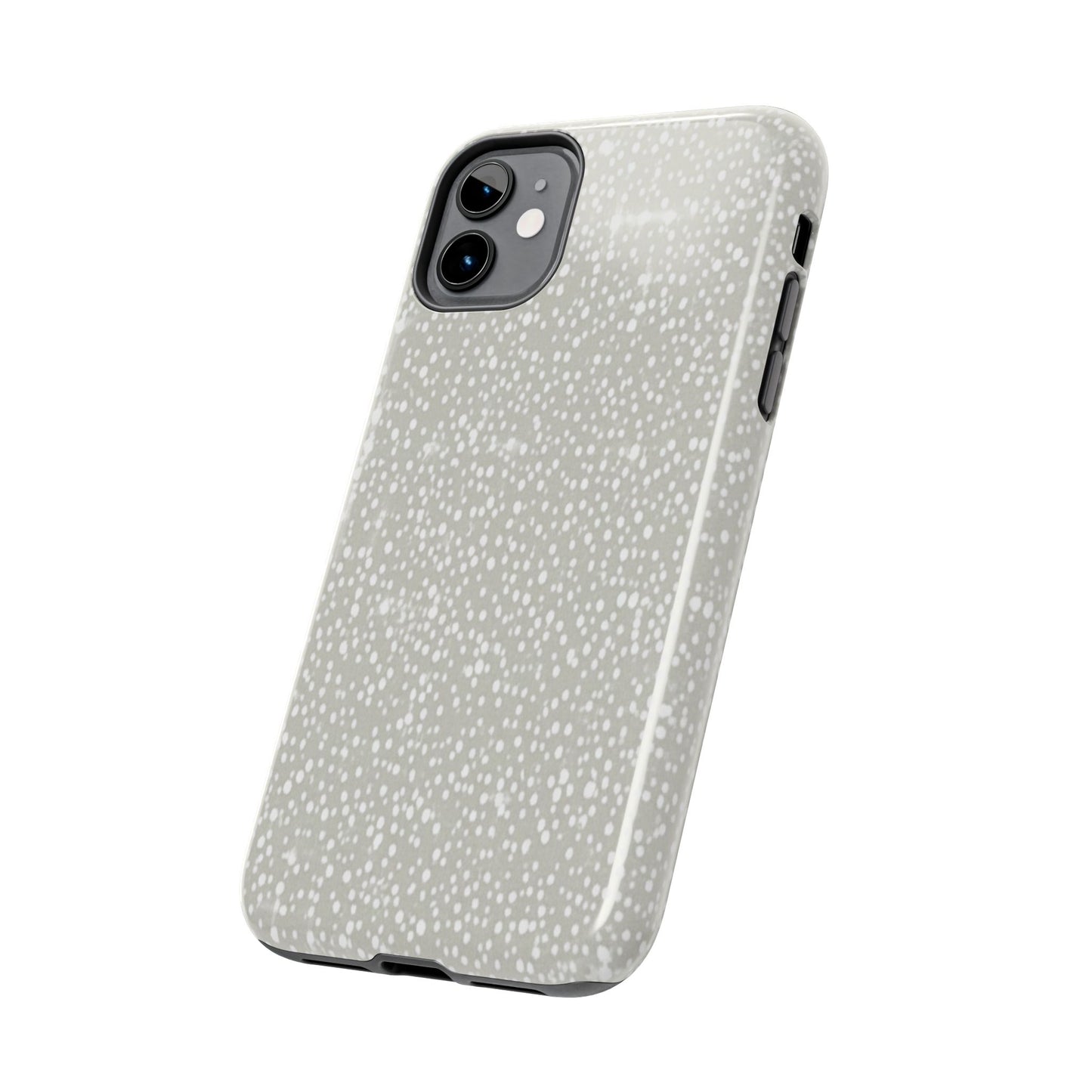 Speckled Gray Tough Phone Case — Protective Shockproof iPhone Cover