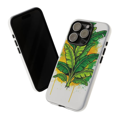 Tropical Banana Leaf Phone Case — Vibrant Green Plant Protector