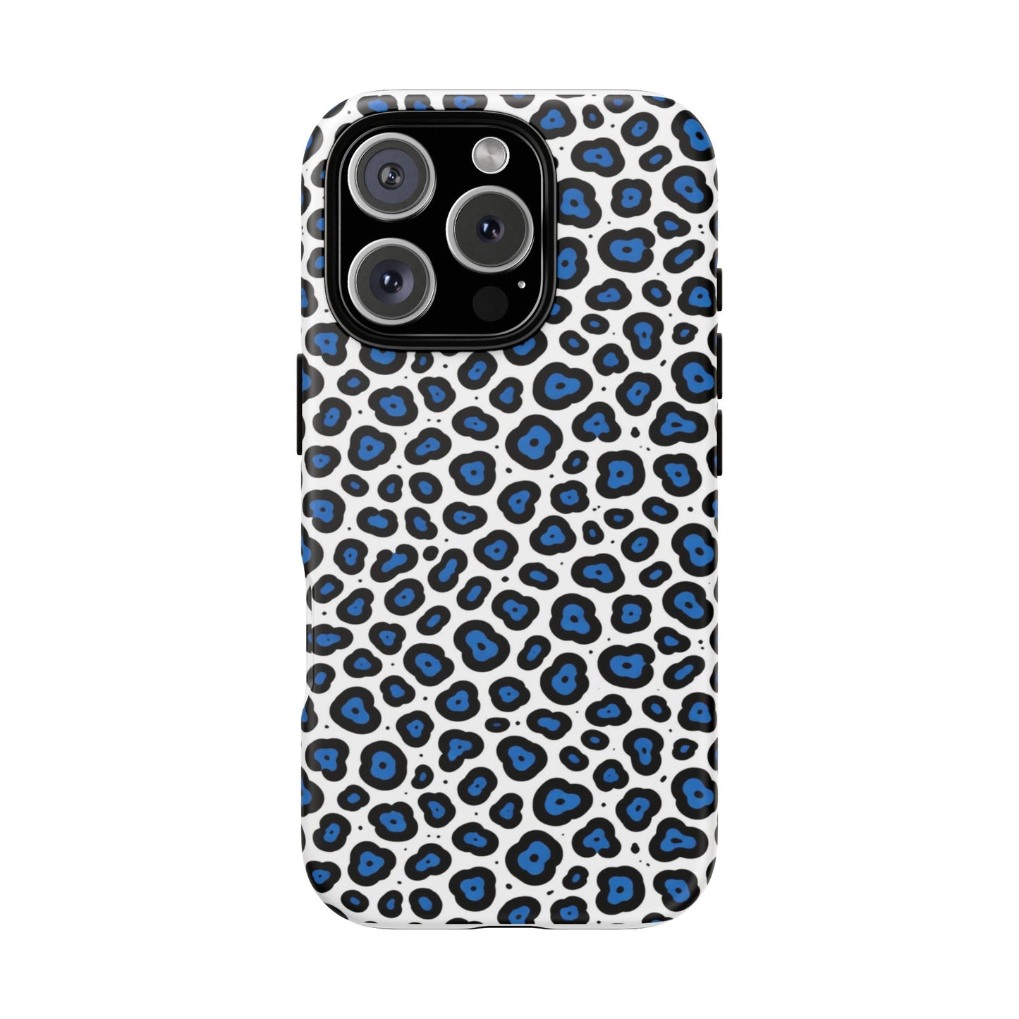 Blue Leopard Print Phone Case – Tough Protective Cover