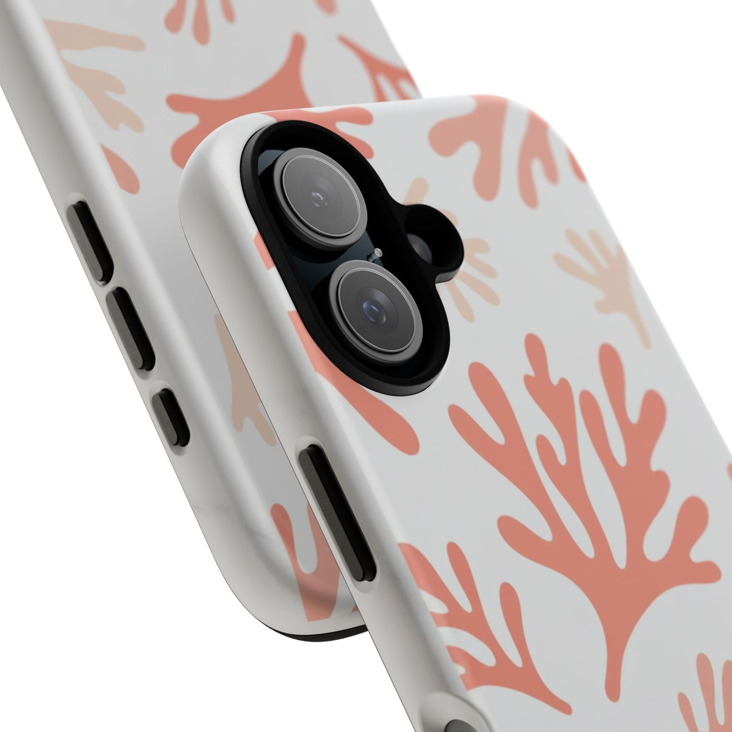 Coral Reef Pattern Tough Phone Case — Pink Beachy Protective Cover