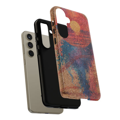 Retro Sunset Tough Phone Case