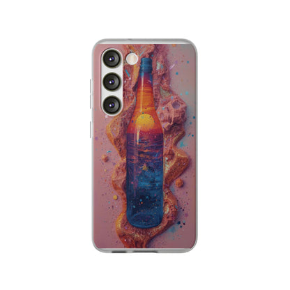 Phone Case — Surreal Sunset Bottle Art Flexible Protective Cover