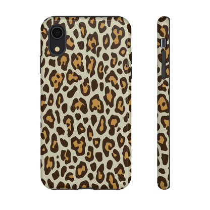 Leopard Print Tough Phone Case — Durable Protective Animal Print Case