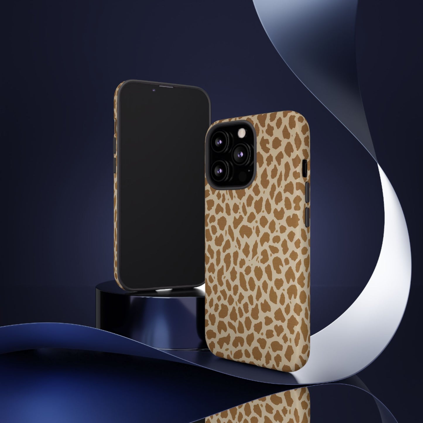 Leopard Print Tough Phone Case — Slim Protective Animal Pattern