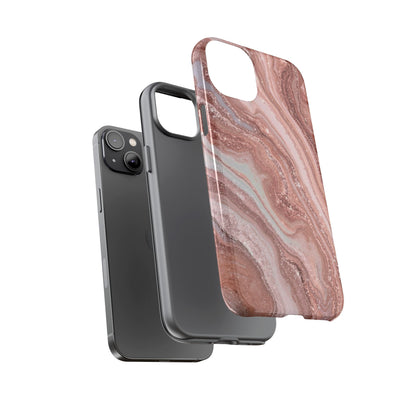 Rose Gold Marble Tough Phone Case