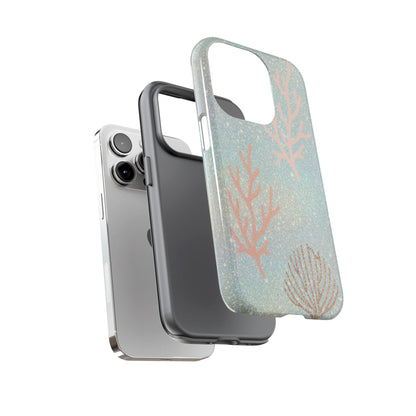 Seafoam Sparkle Phone Case – Coral & Seashell Tough Case