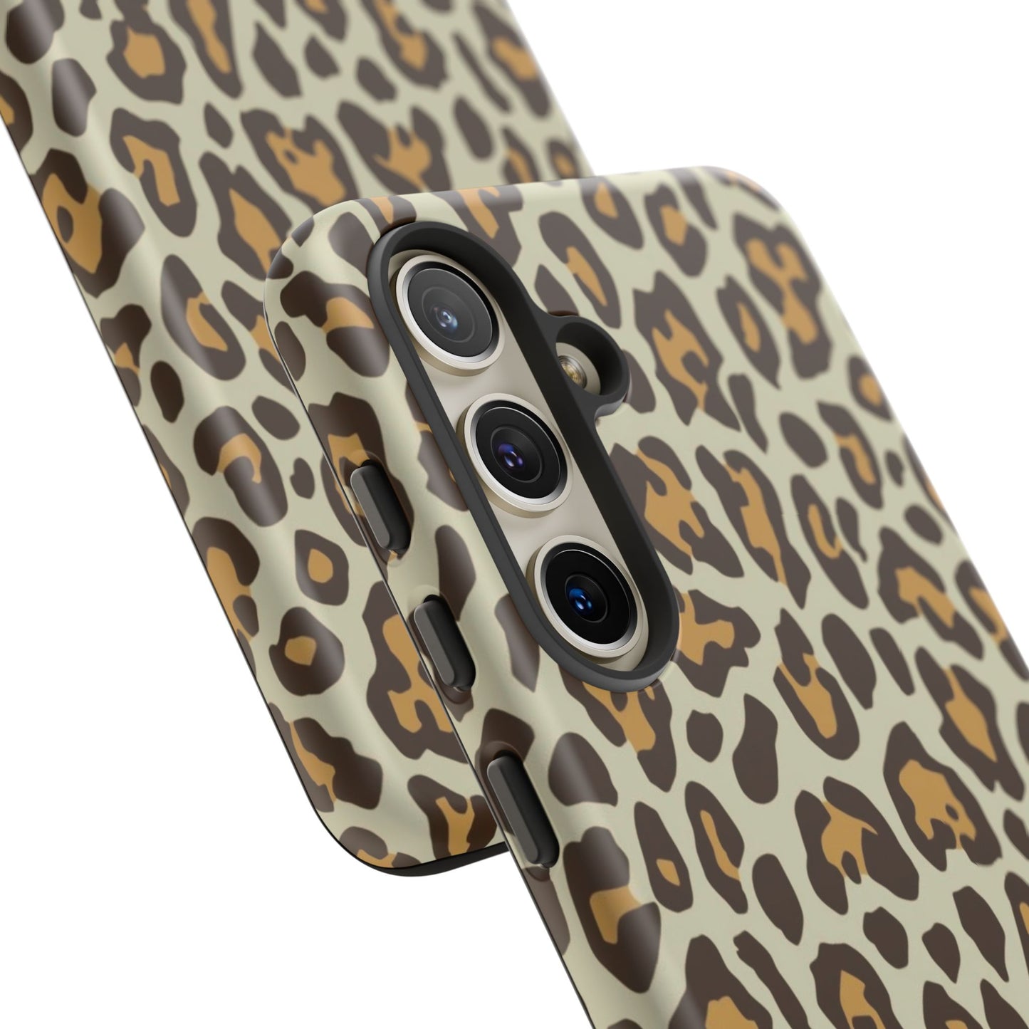 Leopard Print Tough Phone Case — Durable Protective Animal Print Case