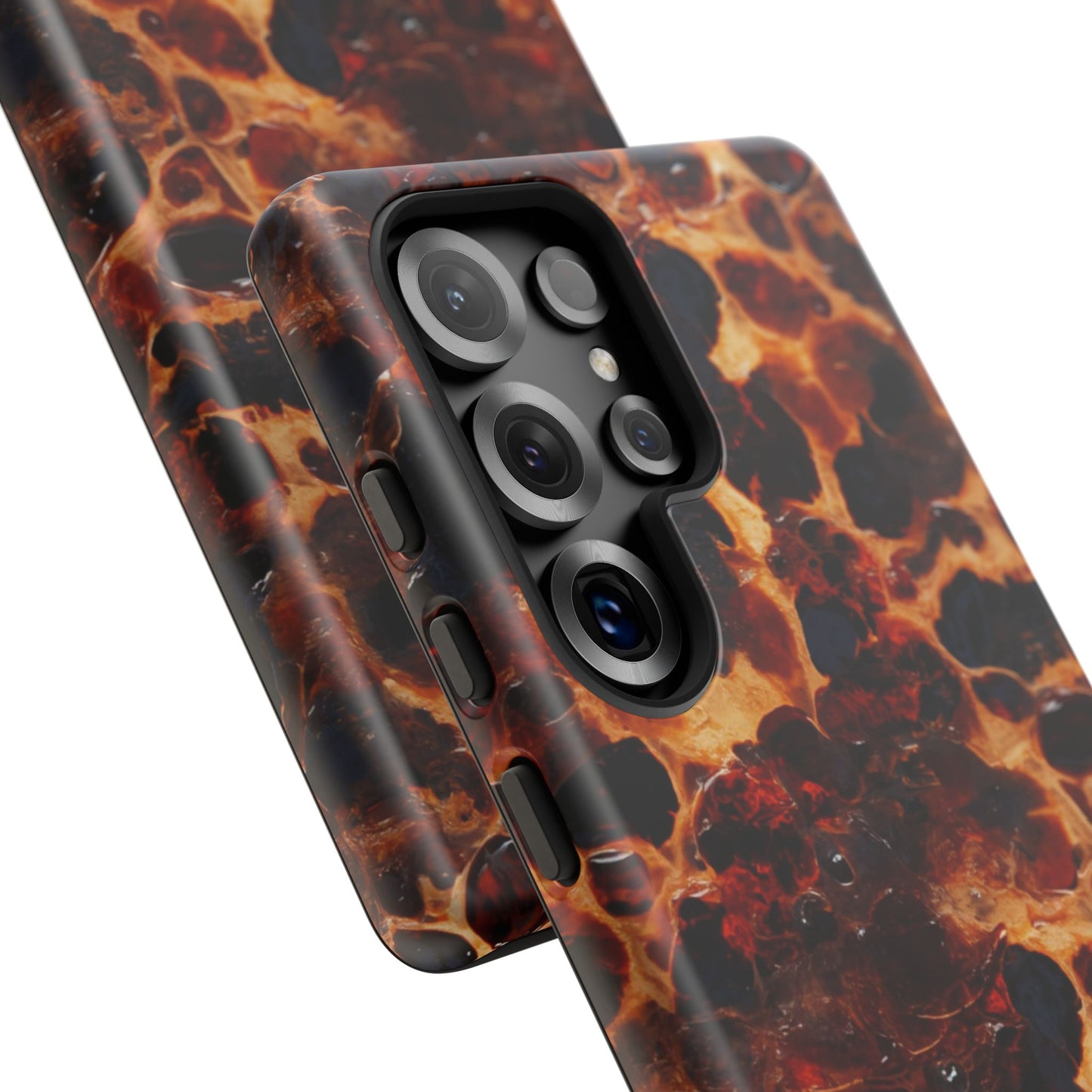 Tortoiseshell Phone Case — Protective iPhone Cover with Classic Amber Pattern