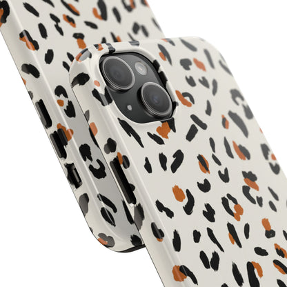 Leopard Print Tough Phone Case — Stylish Protective iPhone Cover