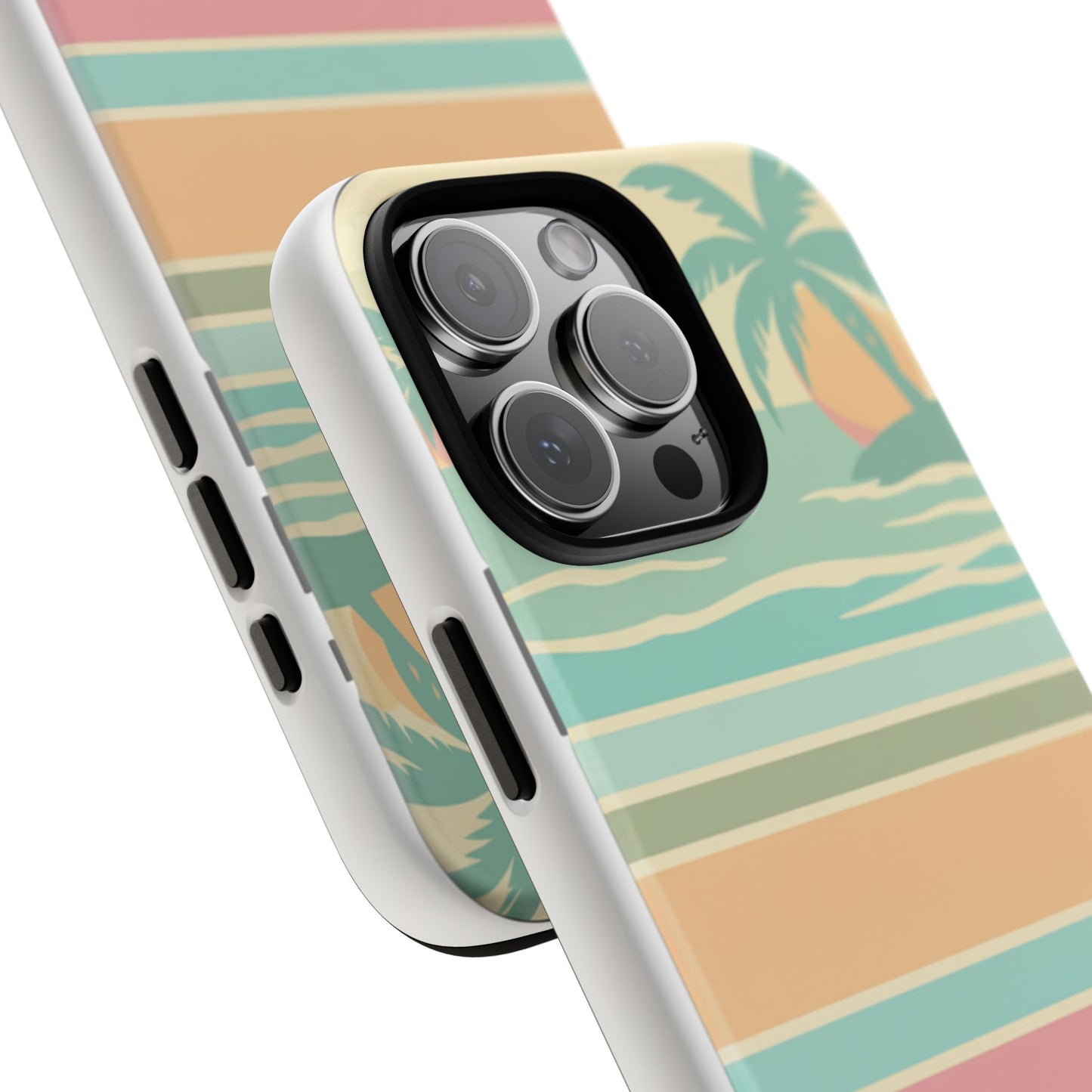 Tough Case — Retro Pastel Sunset Palm Tree Phone Case