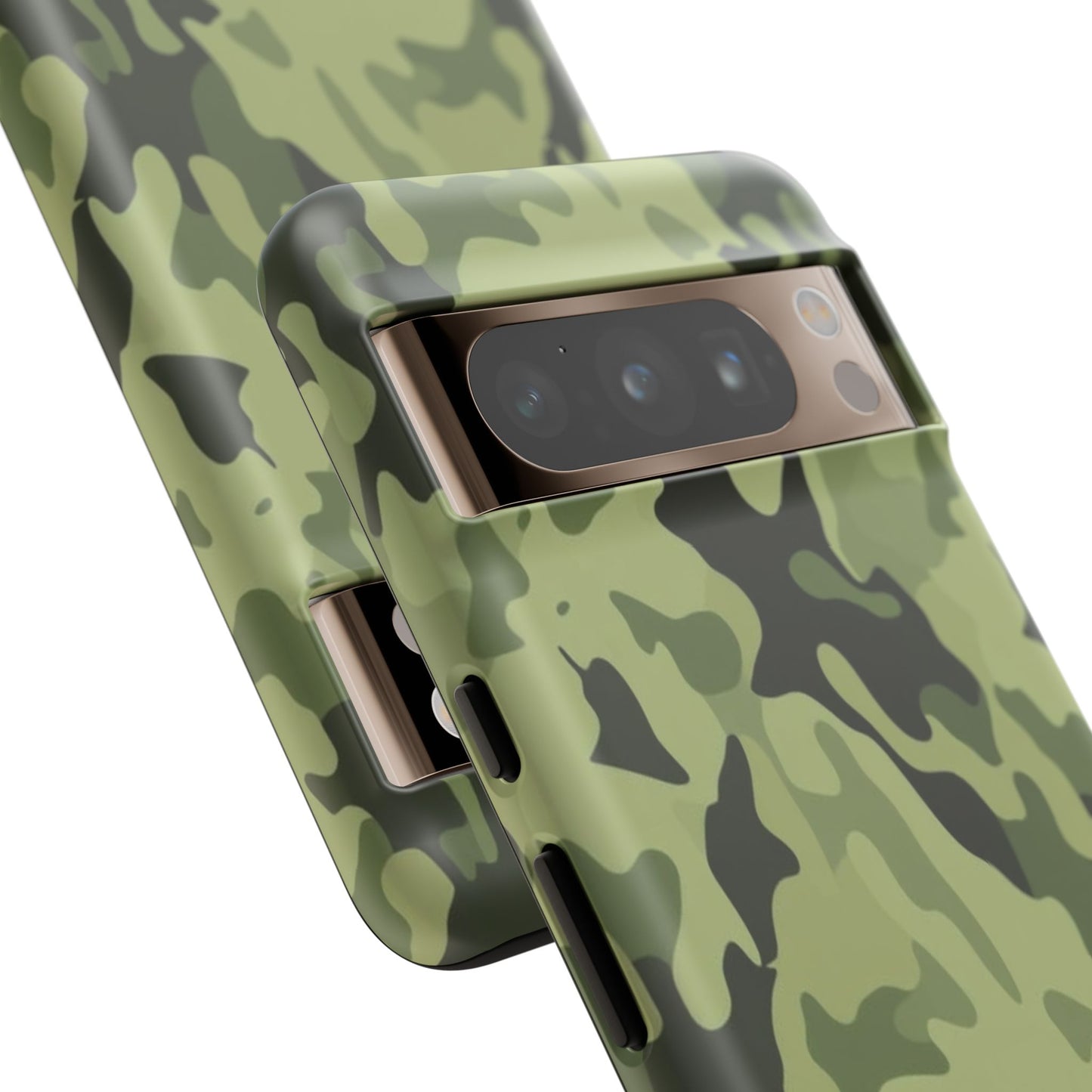 Camo Tough Phone Case — Military Green Protective iPhone Cover