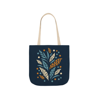 Boho Leaves Canvas Tote Bag, Great for Shopping, Beach Days, Gifts, Festivals, and Everyday Use