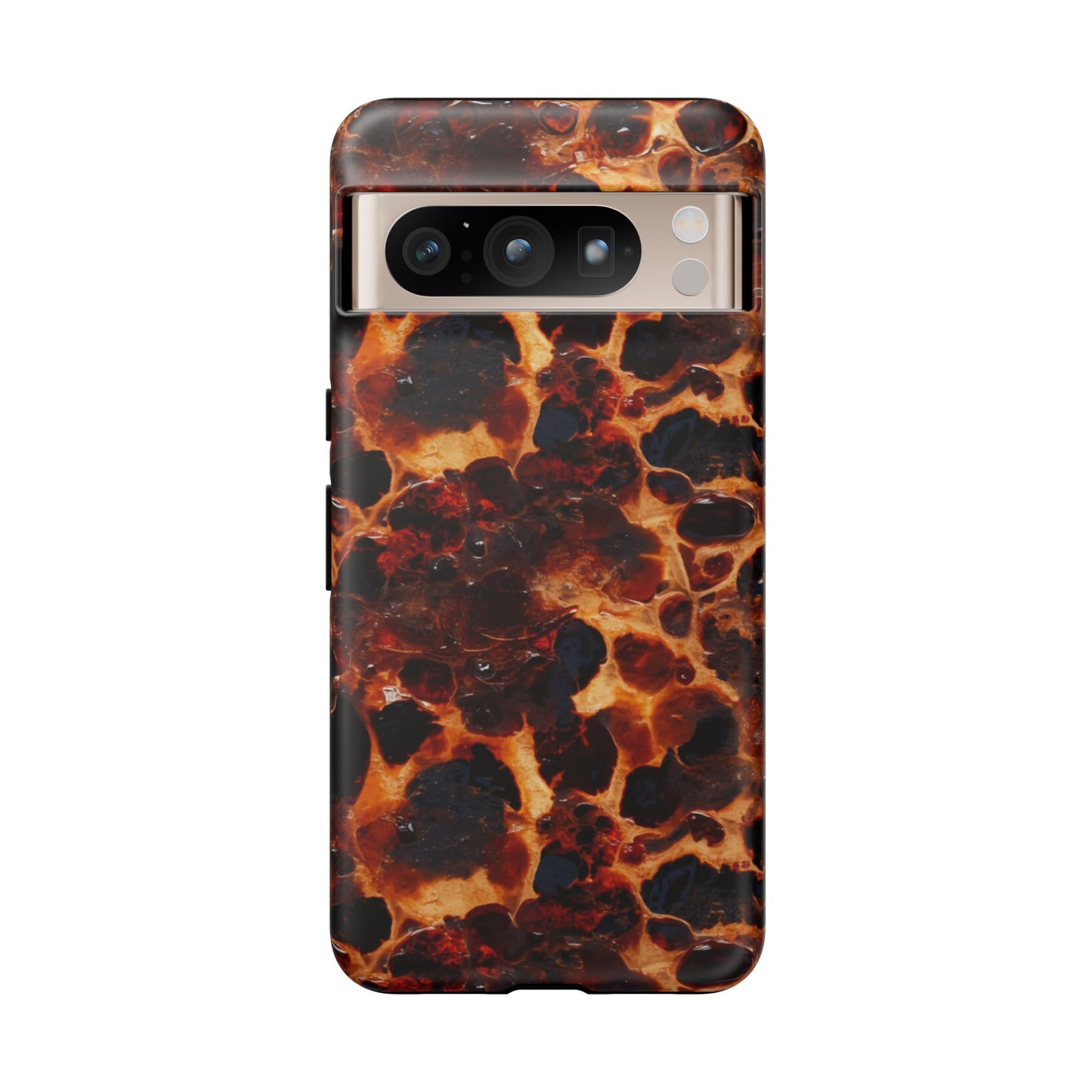 Tortoiseshell Phone Case — Protective iPhone Cover with Classic Amber Pattern