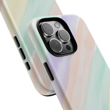 Pastel Watercolor Stripe Tough Phone Case