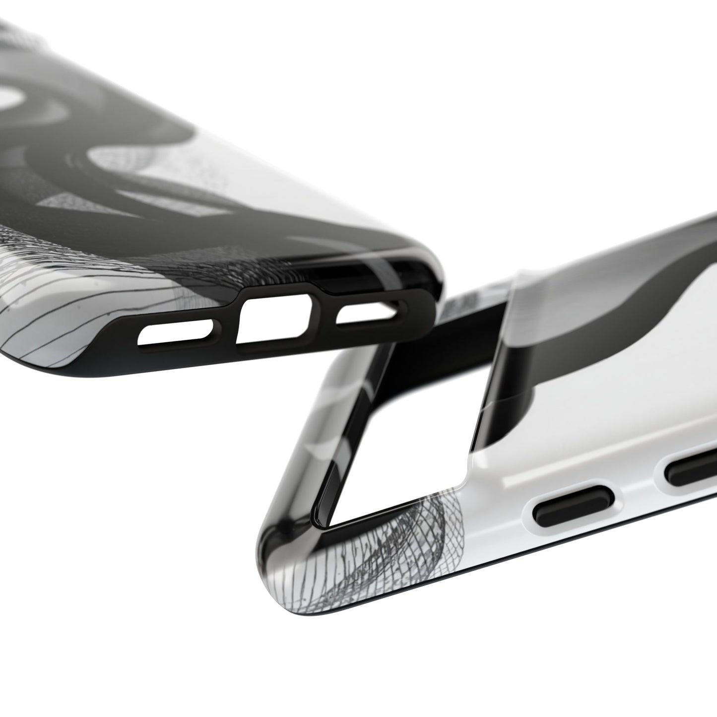 Phone Case — Monochrome Abstract Protective Cover