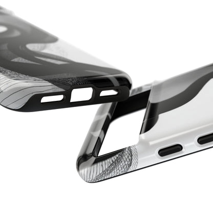 Phone Case — Monochrome Abstract Protective Cover