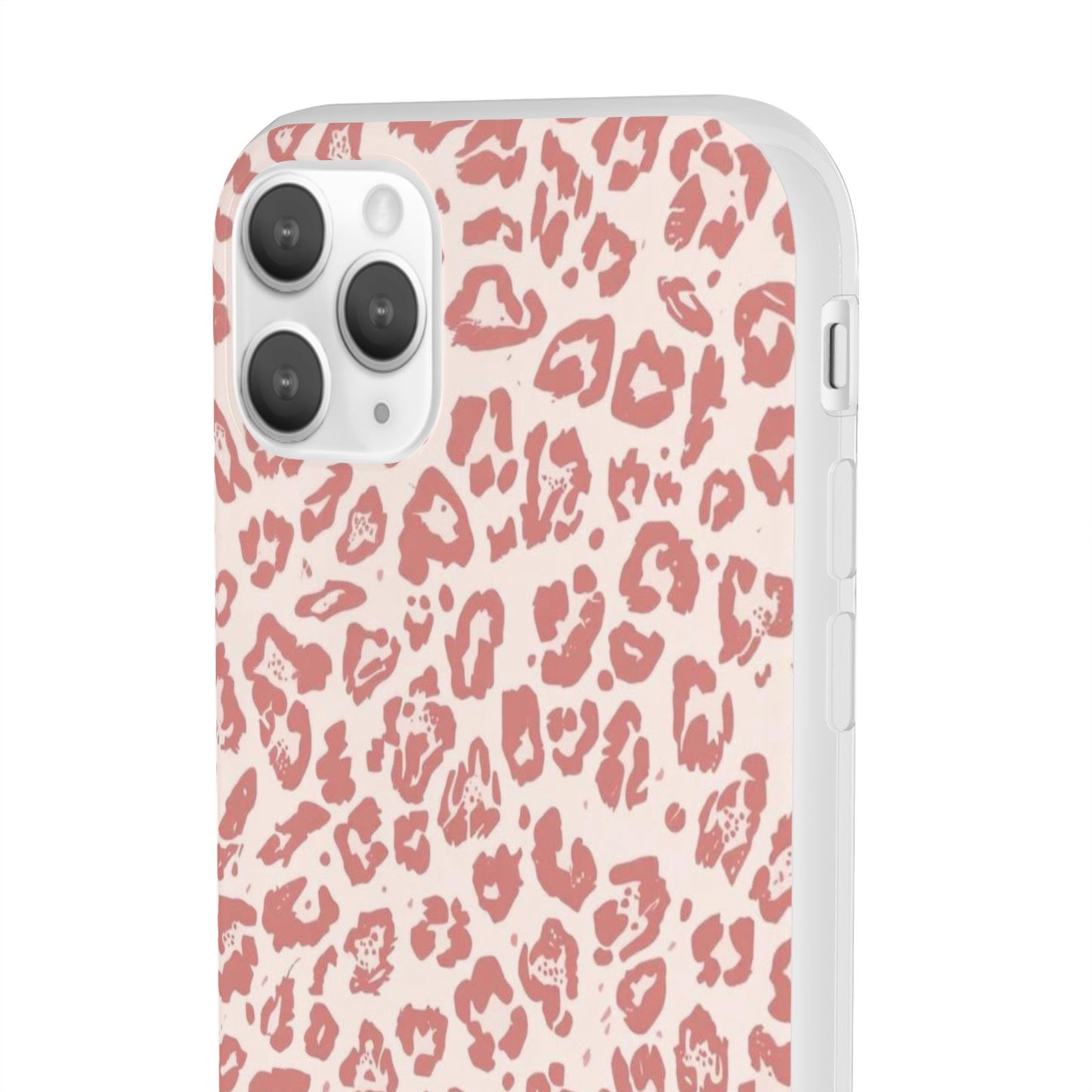 Pink Leopard Print Phone Case – Slim Flexible Protective Cover