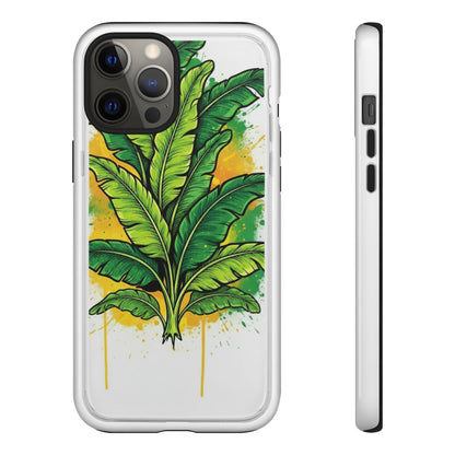 Tropical Banana Leaf Phone Case — Vibrant Green Plant Protector