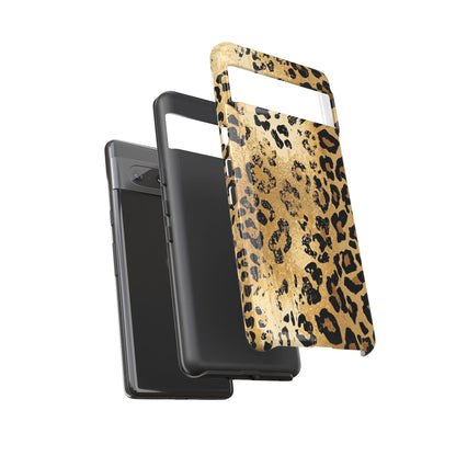 Leopard Print Tough Phone Case — Durable Protective iPhone Cover