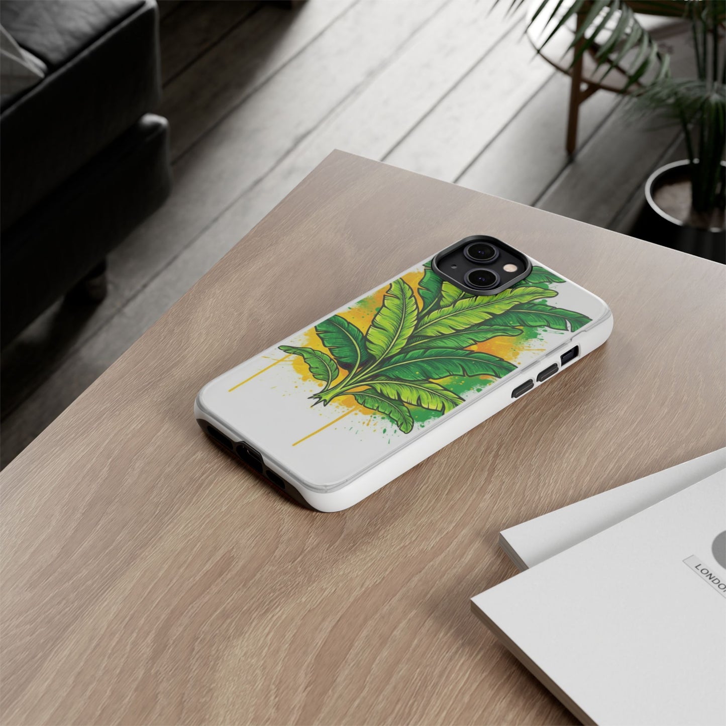 Tropical Banana Leaf Phone Case — Vibrant Green Plant Protector