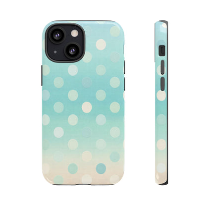 Abstract Palm Tough Phone Case — Minimal Coastal Blue Protective Cover