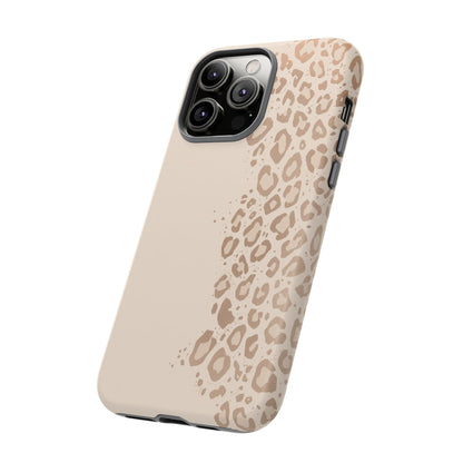 Phone Case – Beige Leopard Print Protective Cover