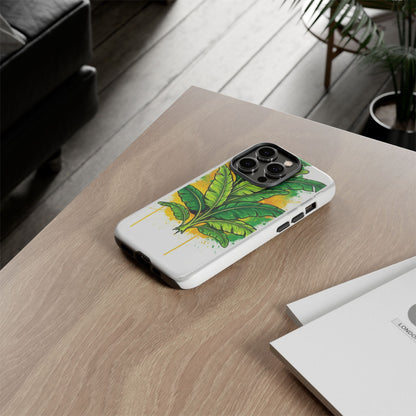 Tropical Banana Leaf Phone Case — Vibrant Green Plant Protector
