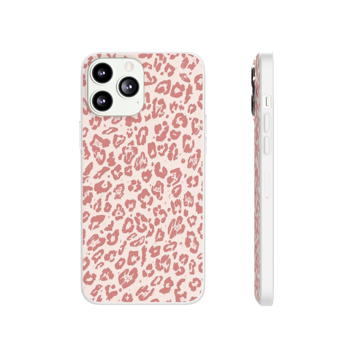 Pink Leopard Print Phone Case – Slim Flexible Protective Cover