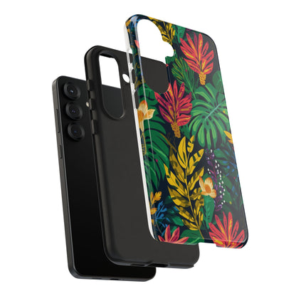 Tropical Floral Phone Case — Vibrant Jungle Leaf Protective Cover