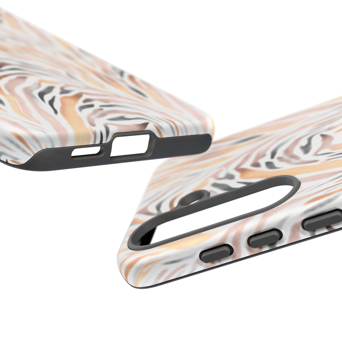 Tough Case — Neutral Watercolor Tiger Stripe Phone Case
